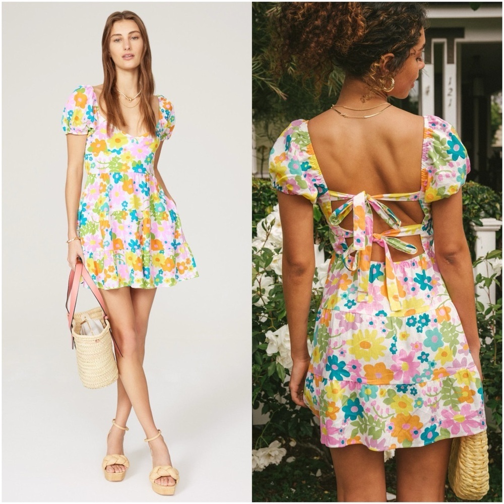 SHOW ME YOUR MUMU Cathy
Mini Dress In Petal Pop
